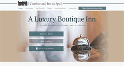 Desktop Screenshot of cumberlandinnandspa.com