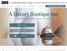 Tablet Screenshot of cumberlandinnandspa.com